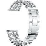 Huawei GT cowboy stalen schakel band - zilver - Horlogeband Armband Polsband - Silver