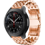 Huawei GT draak stalen schakel band - rose goud - Horlogeband Armband Polsband