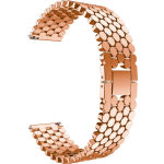 Huawei GT vis stalen schakel band - rose goud - Horlogeband Armband Polsband