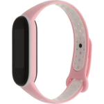 Xiaomi Mi band 5/6 dubbel sport band - lichtroze wit - Horlogeband Armband Polsband