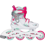 Nijdam Skates Sk8 Star Meisjes Polyester/roze/groen - Wit