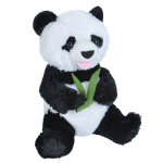 Wild Republic Knuffel Panda Junior 25 Cm Pluche/wit - Zwart