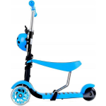 HA-MA TOOLS Mini Scooter - Zadel Step Met 3 Wielen - Driewieler - Led Wielen - - Blauw