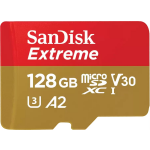 Sandisk MicroSDXC Extreme 128GB 190MB/s + SD Adapter