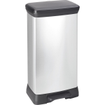 Curver Pedaalemmer Deco 50 L Zilver 240643