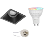 Mi-light Miboxer - Led Spot Set Gu10 - Smart Led - Wifi Led - Slimme Led - 4w - Rgb+cct - Aanpasbare Kleur - Dimbaar - - Zwart