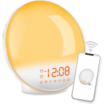 DistinQ Wake Up Light Smart Wifi - Wekkerradio Met Dubbele Wektijd - Usb Aansluiting