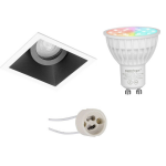 Mi-light Miboxer - Led Spot Set Gu10 - Smart Led - Wifi Led - Slimme Led - 4w - Rgb+cct - Aanpasbare Kleur - Dimbaar - - Zwart