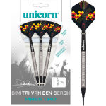 Unicorn Dartpijlen Maestro Dimitri V/d Bergh Softtip 18g Zilver