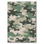 Camouflage/legerprint Luxe Schrift/notitieboek Gelinieerd A4 Formaat - Notitieboek - Groen