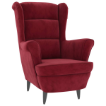 Vidaxl Fauteuil Fluweel Wijn - Rood