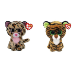 ty - Knuffel - Beanie Boo&apos;s - Livvie Leopard & Tiggy Tiger