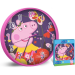 Nickelodeon Wandklok Peppa Pig Meisjes 25 Cm Roze/ - Paars