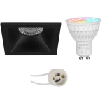 Mi-light Miboxer - Led Spot Set Gu10 - Smart Led - Wifi Led - Slimme Led - 4w - Rgb+cct - Aanpasbare Kleur - Dimbaar - - Zwart