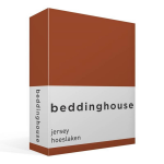 Beddinghouse Jersey Hoeslaken - 100% Gebreide Jersey Katoen - 2-persoons (140x200/220 Cm) - Terra - Bruin