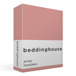 Beddinghouse Jersey Hoeslaken - 100% Gebreide Jersey Katoen - Lits-jumeaux (180x200/220 Cm) - Pink - Roze
