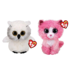 ty - Knuffel - Beanie Boo&apos;s - Ausitin Owl & Reagan Cat