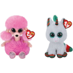 ty - Knuffel - Beanie Boo&apos;s - Camilla Poodle & Christmas Unicorn