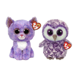 ty - Knuffel - Beanie Buddy - Cassidy Cat & Moonlight Owl