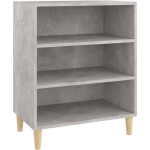 Vidaxl Dressoir 57x35x70 Cm Spaanplaat Beton - Grijs