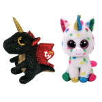ty - Knuffel - Beanie Boo&apos;s - Grindal Dragon & Harmonie Unicorn