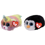 ty - Knuffel - Teeny &apos;s - Heather Cat & Waddles Penguin