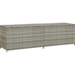 Vidaxl Tuinbox 200x50x60 Cm Poly Rattan - Grijs