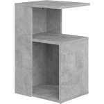 Vidaxl Bijzettafel 36x30x56 Cm Spaanplaat Beton - Gris