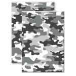 Set Van 2x Stuks Camouflage/legerprint Luxe Schrift/notitieboek Gelinieerd A4 Formaat - Notitieboek - Grijs
