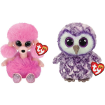 ty - Knuffel - Beanie Boo&apos;s - Camilla Poodle & Moonlight Owl