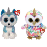 ty - Knuffel - Beanie Buddy - Helena Husky & Enchanted Owl