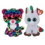 ty - Knuffel - Beanie Boo&apos;s - Dot Leopard & Christmas Unicorn