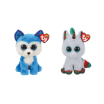 ty - Knuffel - Beanie Boo&apos;s - Prince Husky & Christmas Unicorn