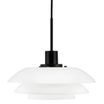 Dyberg Larsen Hanglamp 31 Cm E27 Glas 25w Wit/zwart