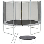 Cstore Trampoline Maxi Eco 360 Cm Grijs - Net, Ladder, Beschermhoes