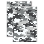 Set Van 2x Stuks Camouflage/legerprint Luxe Schrift/notitieboek Gelinieerd A5 Formaat - Notitieboek - Grijs