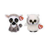 ty - Knuffel - Beanie Boo&apos;s - Linus Lemur & Austin Owl