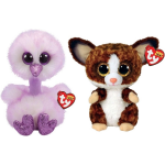 ty - Knuffel - Beanie Buddy - Kenya Ostrich & Bush Baby Galago