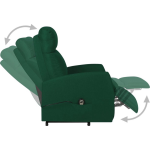 Vidaxl Sta-op-stoel Verstelbaar Stof Donker - Groen