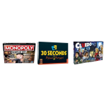 Hasbro Spellenbundel - 3 Stuks - Monopoly Valsspelerseditie & 30 Seconds & Cluedo