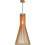 Quvio Hanglamp Kegelvorm - Quv5044l-wood - Bruin