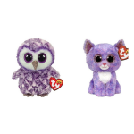 ty - Knuffel - Beanie Boo&apos;s - Moonlight Owl & Cassidy Cat