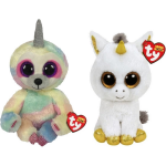 ty - Knuffel - Beanie Buddy - Cooper Sloth & Pegasus Unicorn