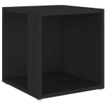 Vidaxl Bijzettafel 33x33x34,5 Cm Spaanplaat - Negro