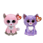 ty - Knuffel - Beanie Boo&apos;s - Fiona Pink Cat & Cassidy Cat