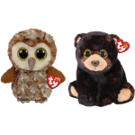 ty - Knuffel - Beanie Buddy - Percy Owl & Kodi Bear