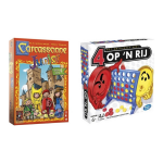Hasbro Spellenbundel - 2 Stuks - Carcassonne Junior & 4 Op &apos;N Rij