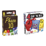 Hasbro Spellenbundel - 2 Stuks - Phase 10 & Vier Op &apos;N Rij