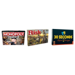 Hasbro Spellenbundel - 3 Stuks - Monopoly Valsspelerseditie & Risk & 30 Seconds