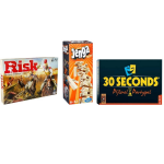 Hasbro Spellenbundel - 3 Stuks - Risk & 30 Seconds & Jenga
